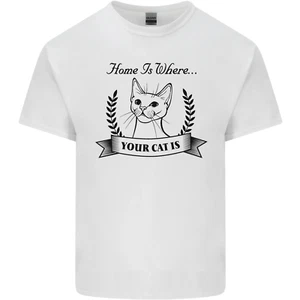 Home Is Where Your Cat Is Funny Kitten Kids T-Shirt Childrens - Picture 1 of 61