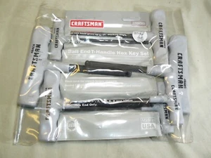 Craftsman U.S.A. #946293 Metric Ball End T-Handle Hex Key 7 Piece Set - Picture 1 of 5