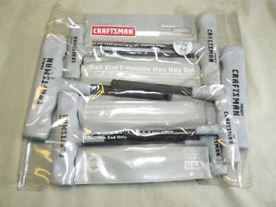 Craftsman U.S.A. #946293 Metric Ball End T-Handle Hex Key 7 Piece Set - Image 1 of 4