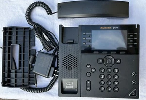 Polycom VVX450 POE 12 line VOIP Business Phones, WITH POWER SUPPLY. Nearly new. - Picture 1 of 5
