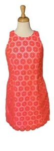 Lilly Pulitzer Pearl Fiesta Organza rosa Pinwheel Etuikleid Gr. 6 Sommer Party - Bild 1 von 19