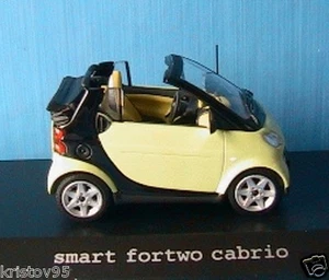 Smart Fortwo 2003 Light Green Metal 1/43 Minichamps New + Replacement In Black - Picture 1 of 1