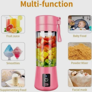 NEW 13-ounce Portable Mini Juicer Cup USB Rechargeable Blender Smoothie Mixer - Picture 1 of 5