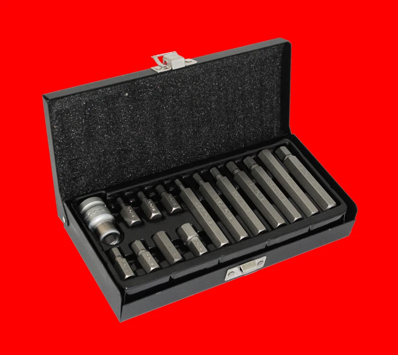 15 tlg Innensechskant 1/2" Stecknuss Bits  4 - 12 mm Für Inbus Schraube YT-0413 - Bild 1 von 1