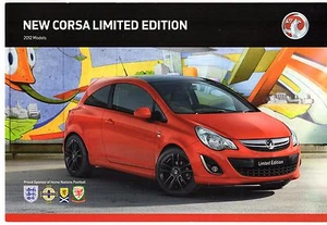 Vauxhall Corsa Limited Edition 2011-2012 UK Market Brochure 1.2i VVT & 1.3CDTi - Picture 1 of 2
