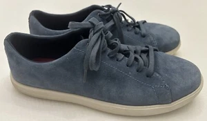 Cole Haan Grand Crosscourt Blue Suede Athletic Sneaker Shoes Women 9.5  W24917 - Picture 1 of 12