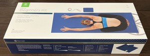Genuine Gaiam Yoga Beginners Kit 05-64625 4mm Yoga Mat, 6ft Strap, Brick