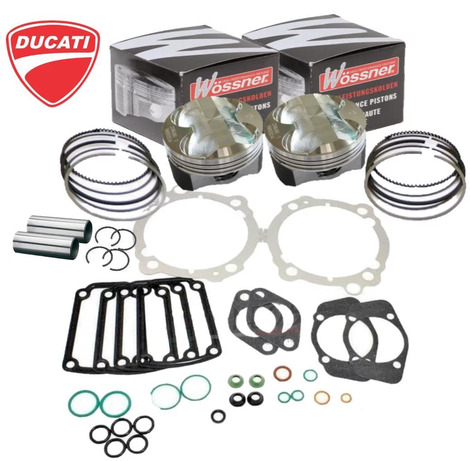 Kit de reconstrucción de pistones Ducati 900SS Hi Comp 92 mm 13,5:1 Wossner Piston Athena Kit Foto 1 de 1