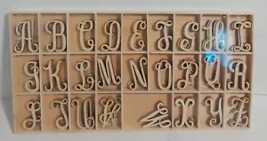 104 pcs Craft Wood Letters 1.25" Tall 4 Of Each Letter - Picture 1 of 4