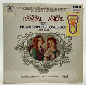 JEAN-PIERRE RAMPAL MAURICE ANDRE BRANDENBURG CONCERTOS 12" VINYL 2-LP VG+ SHRINK - Picture 1 of 3