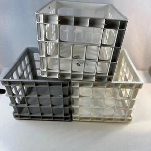 Lot 3 Mini Crates Stackable SMALL Storage For Desktop /Closet Org #4 - Picture 1 of 6
