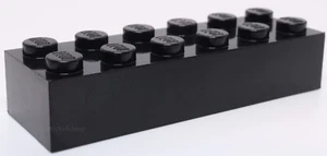 Lego 4x Black Brick 2 x 6 - Picture 1 of 1