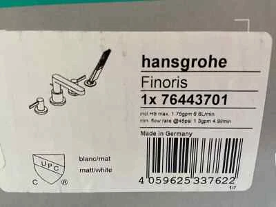 Hansgrohe Finoris 76443701 Modern 2-Handle 10-inch Wide Roman Tub Filler - Image 1 of 3