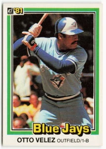 1981 Otto Velez Donruss - Toronto Blue Jays - Picture 1 of 2