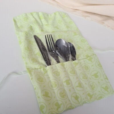 Juego de cubiertos ecológicos Star Wars Yoda tela oficina trabajo picnic camping vacaciones Foto 1 de 4