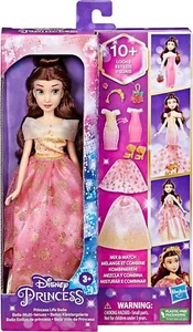 Disney Princess Belle Modepuppe mit 7 Accessoires & Outfit Kombinationen - Bild 1 von 6