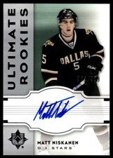 2007-08 Upper Deck Ultimate Collection AUTO RC Matt Niskanen Rookie Auto /399