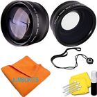 55MM FISHEYE LENS + ZOOM LENS + CLEANING KIT FOR SONY ALPHA A230 A330 A380 A500
