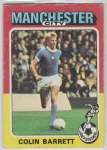1975 TOPPS FOOTBALLERS BAZOOKA MANCHESTER CITY LEGEND COLIN BARRETT CARD # 183 - Picture 1 of 4