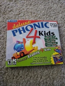 Cosmi Deluxe Phonics 4 Kids Software Windows PC New and Factory Sealed  - Picture 1 of 3