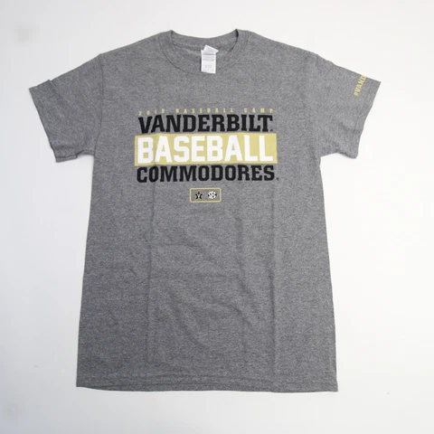 Vanderbilt Commodores Gildan Heavy Cotton Short Sleeve Shirt Men's Gray New Cover
