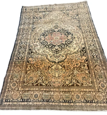TAPETE ORIENTAL ANTIGO AUTÊNTICO SAROUK FERAHAN 6' 4" X 4' - Imagem 1 de 4