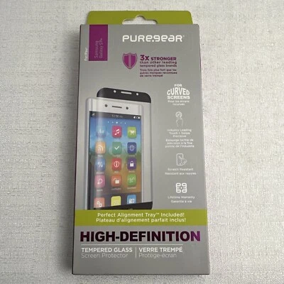 Protector de pantalla de vidrio templado curvo PureGear HD para Samsung Galaxy S9+ Plus Foto 1 de 2