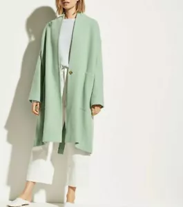 NWT Vince Wool Single Button Shawl Collar Closure Coat, Size: Large, MSRP$695 - Picture 1 of 12