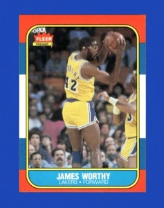 1986-87 Fleer Set-Break #131 James Worthy EX-EXMINT *GMCARDS* - Picture 1 of 2