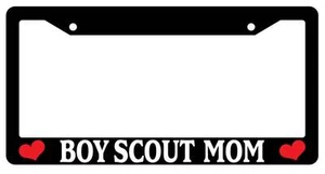 Black License Plate Frame BOY SCOUT MOM Auto Accessory 654 - Picture 1 of 1