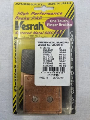 SINTERED Rear Brake Pads SUZUKI GSX1300R HAYABUSA 1999 2000 2001 2002 2003 2004 - Image 1 of 4