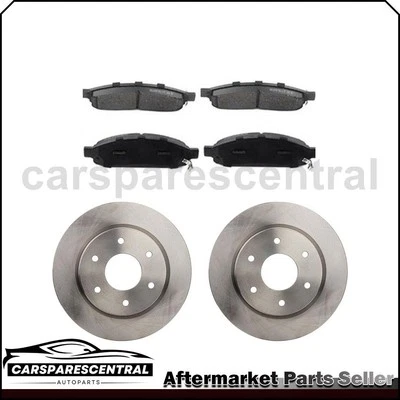 Rotores delanteros pastillas de freno semimetálicas para Infiniti QX56 2005 2006 Foto 1 de 4