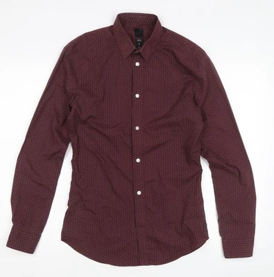 H&M Slim Red Men's Dress Shirt Size S - Image 1 of 4