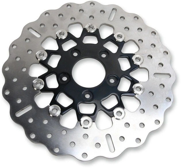 Rotor de freno de banda ancha contorno flotante EBC de 10 botones negro #FSD027CBLK Foto 1 de 1