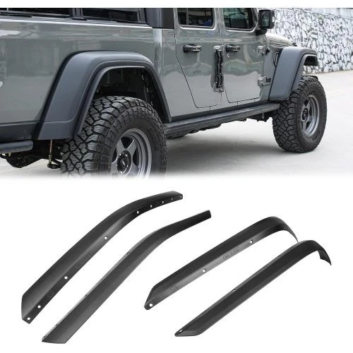 4PCS Premium Steel Front+Rear Fender Flares Kit For 2020-2024 Jeep Wrangler JT Foto 1 de 4