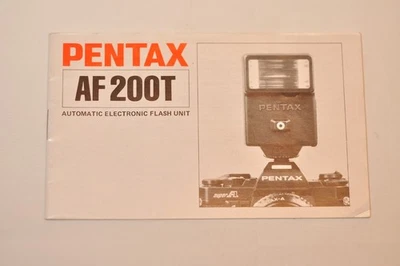 Asahi Pentax AF200T Manual, Original, c1983, Not a Copy! - Image 1 of 4