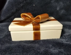 Caja de regalo de cerámica rara Raymor Mancer Italia MC277 aniversario de vacaciones 6"x4"x2" - Imagen 1 de 10