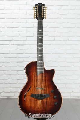 Guitarra Eléctrica Taylor T5z Personalizada Cuerda Inversa 12 Cuerdas Cuerpo Hueco - Tabaco Foto 1 de 4