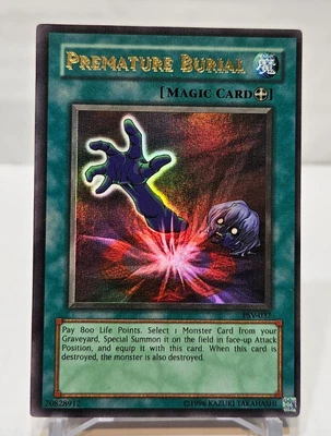 Premature Burial PSV-037 Ultra Rare Unlimited DOUBLE NAME MISPRINT ERROR 6970 - Image 1 of 4