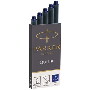 Parker Fountain Pen Cartuccia Inchiostro Blu Ricarica Confezione 5 Cartucce Inchiostro Liquido - Foto 1 di 7