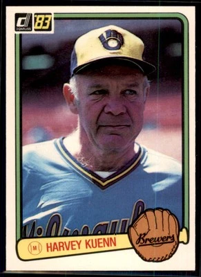 1983 Donruss Harvey Kuenn #608 Milwaukee Brewers - Image 1 of 2