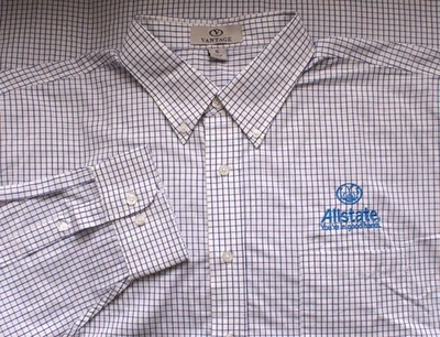 Uniforme de trabajo de empleado de seguros de Allstate camisa frontal con botones, para hombre XL Foto 1 de 2