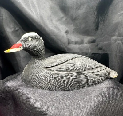 WIlliam J Koelpin Surf Scoter Vintage 1982 Mini Decoy Duck - Image 1 of 4
