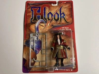 Figura de acción de la película Tall Terror Captain Hook en tarjeta 1991 Mattel Foto 1 de 4