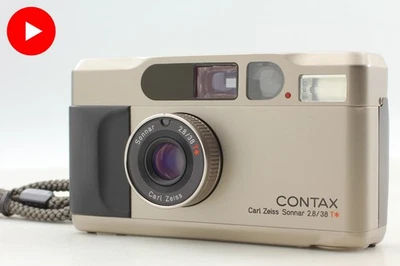 All Works[N MINT+++] Contax T2 Titan Silver Point & Shoot Film Camera From JAPAN - Image 1 of 4