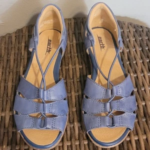 EARTH Aloha Womens Strappy Sandals Sapphire Blue Sz 5 Gorpcore Bungee Strap - Picture 1 of 8