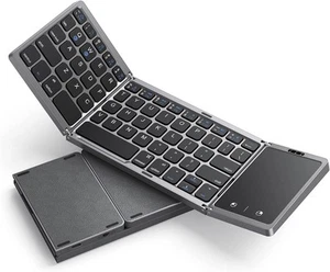 Foldable Bluetooth Keyboard for Travel, Tri-Folding Wireless Portable Keyboar... - Picture 1 of 8