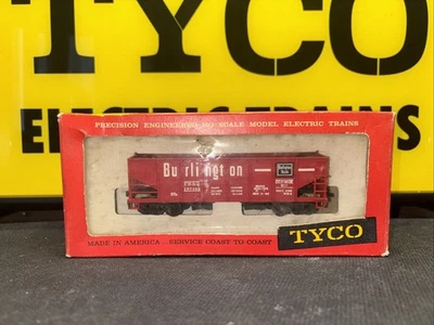 Tolva de funcionamiento Tyco CB&Q Burlington HO con caja, todos los pasos Foto 1 de 4