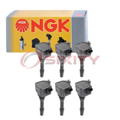 6 pc NGK Ignition Coils for 2017-2019 BMW 440i xDrive 3.0L L6 Spark Plug et - Image 1 of 4