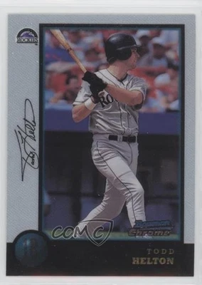 1998 Bowman Chrome Todd Helton #119 HOF - Image 1 of 2